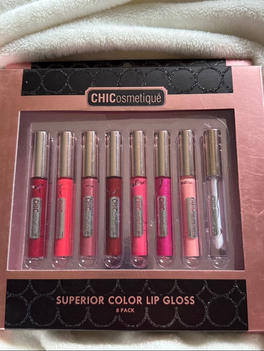 Chicosmetique Superior Color Lip Gloss Set - Pink & Red Shades